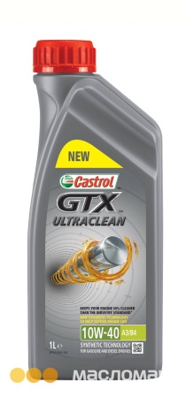 Моторное масло Castrol  10W-40 полусинтетическое A3/B3, A3/B4      1 л.