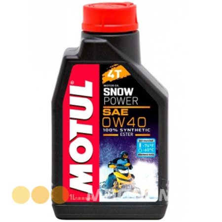 4T 0/40 Snowpower MOTUL   1л. синт. API SJ Масло моторное для снегоходов /кор.12шт./