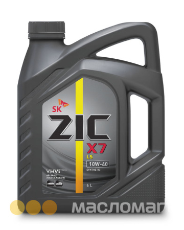 10/40 X7 LS ZIC   6л. синт. API SM/CF Масло моторное /кор.3шт./ (ранее 173393)